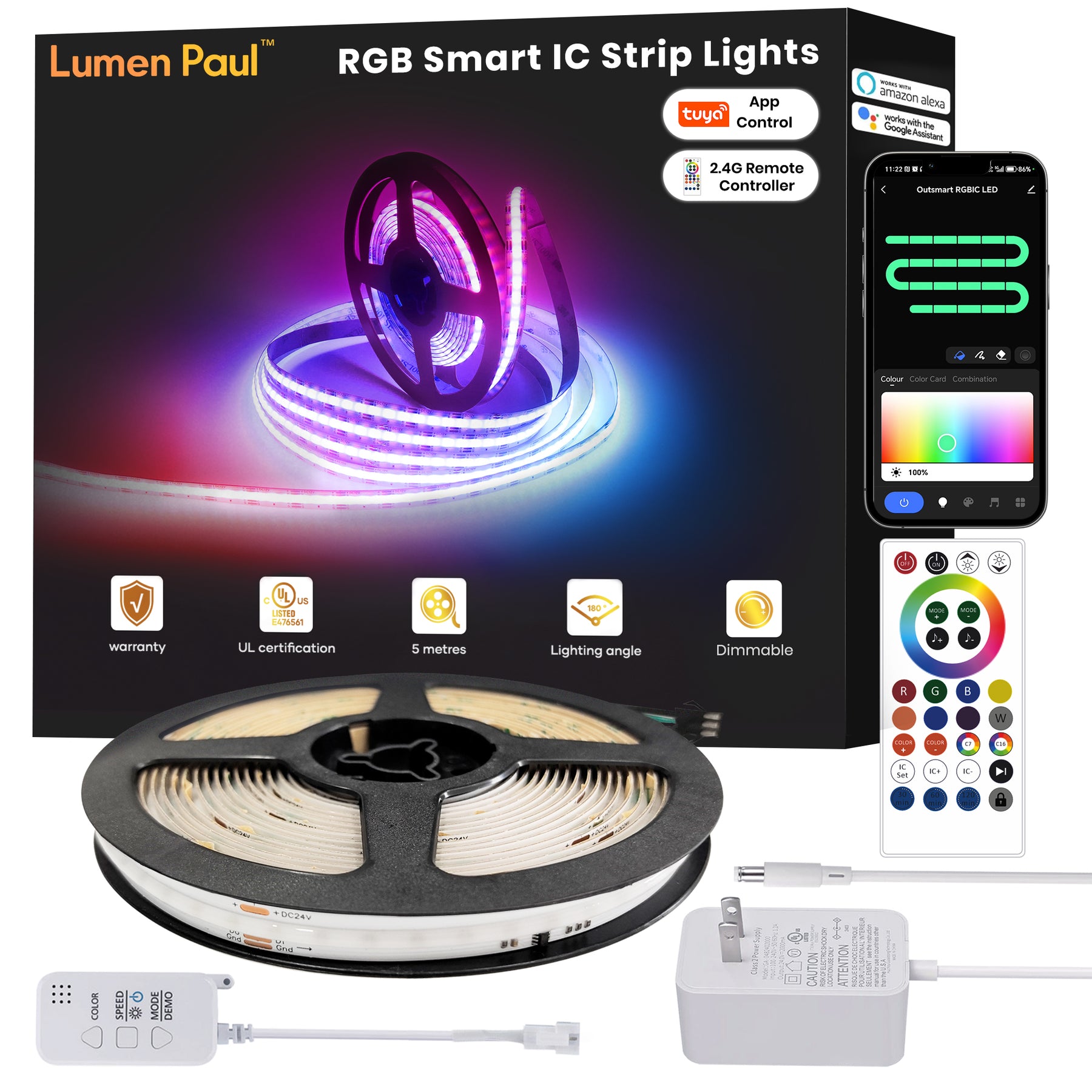 RGB Smart IC strip lights