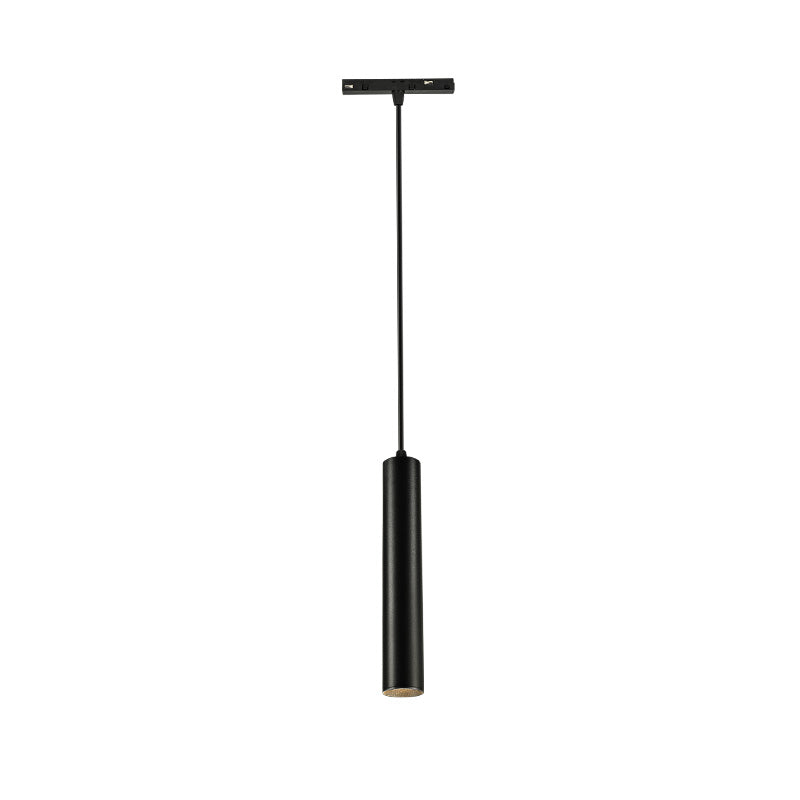 48V magnetic 5w black cylindrical led column pedant light