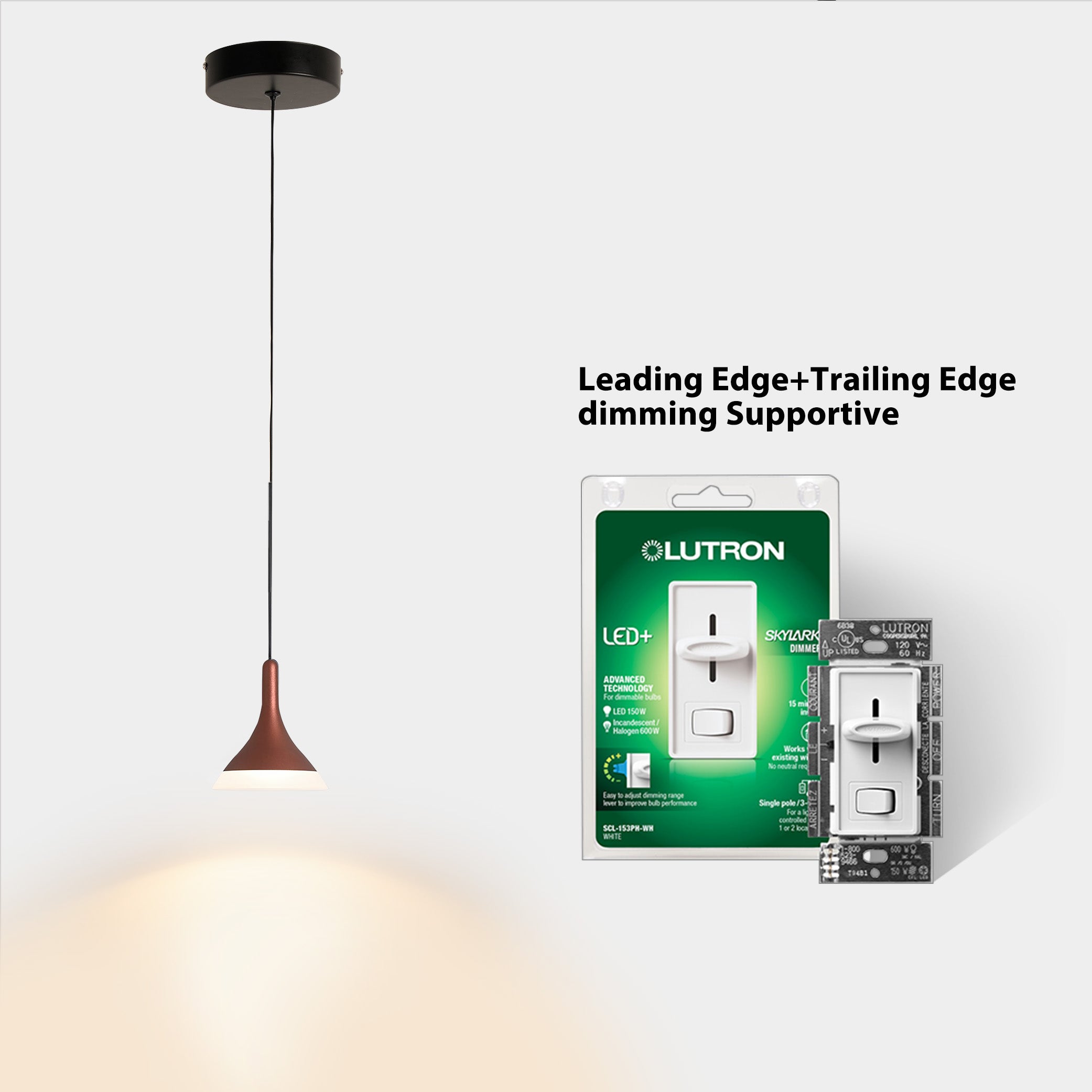 Aluminium mini modern Red pendant light