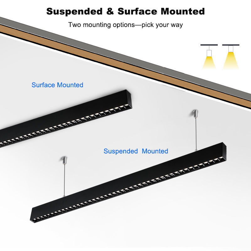 ETL Certified 4ft Anti Glare Suspension LED Linear Light