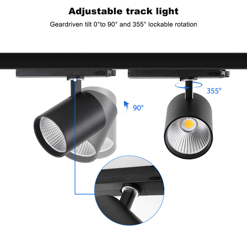 High Voltage 120V 30W Halo Track Rail Compatible COB Track Light