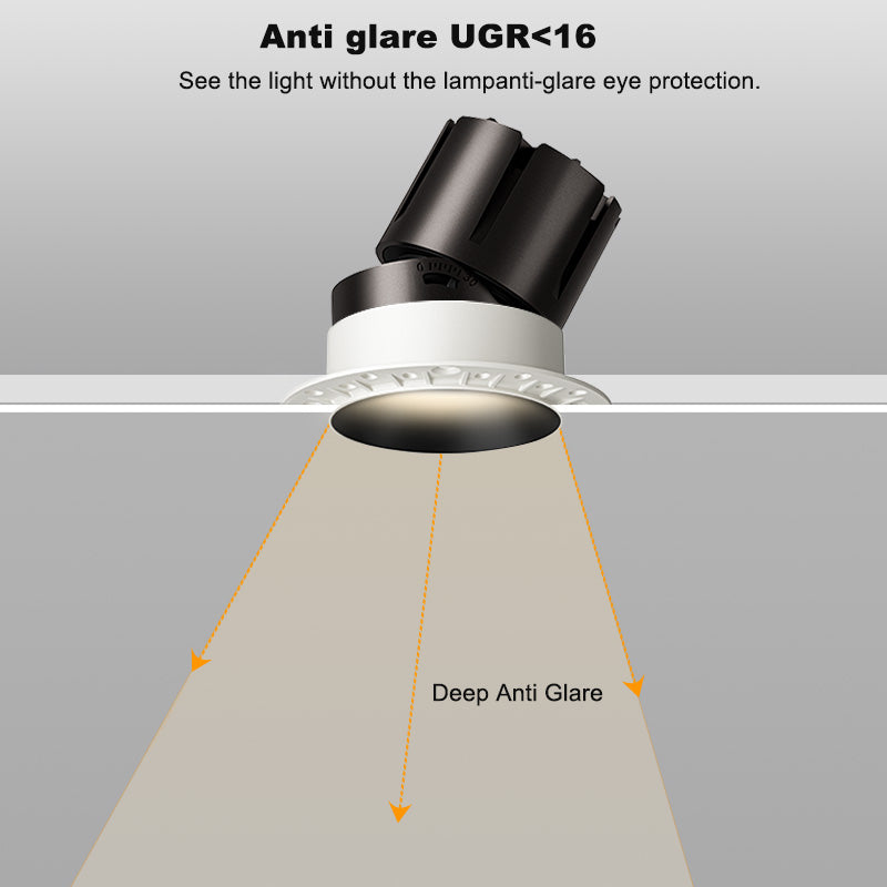 Trimless 4inch 12W Adjustable IC Rated LED Recessed Pot Light