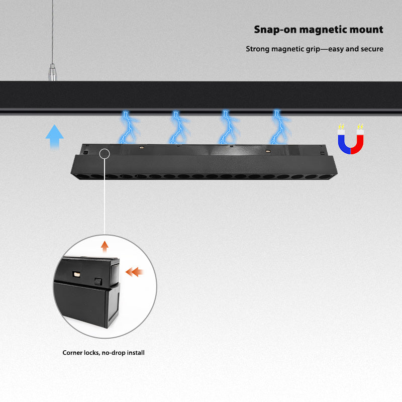 18W 48V Magnetic LED Grille Light With 300mm Length