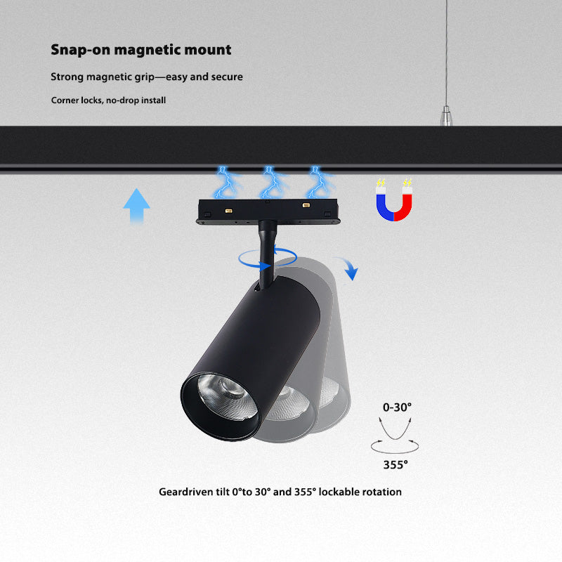 15W 48V CREE Magnetic LED Track Light