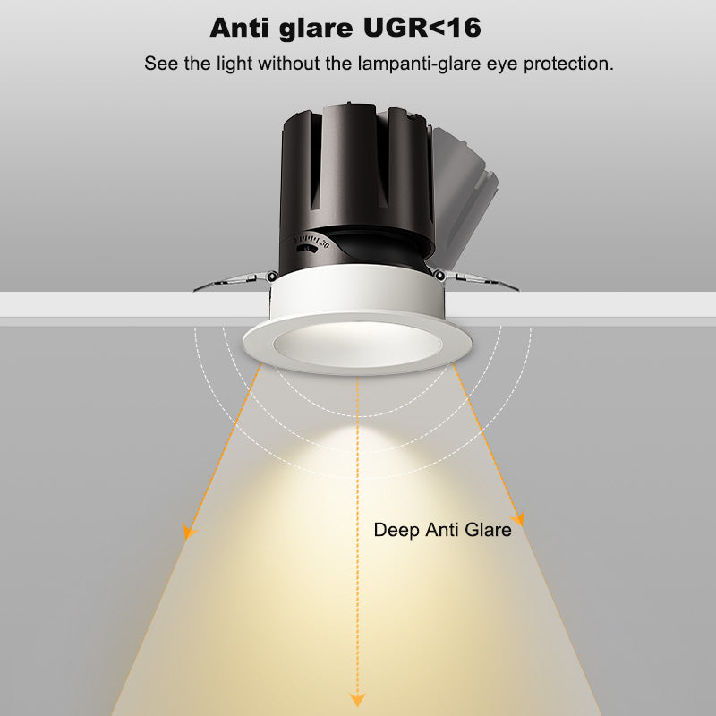 4inch Adjustable IC Rated LED Canless Recessed Pot Light 12W