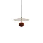 Round Red kitchen island led pendant light