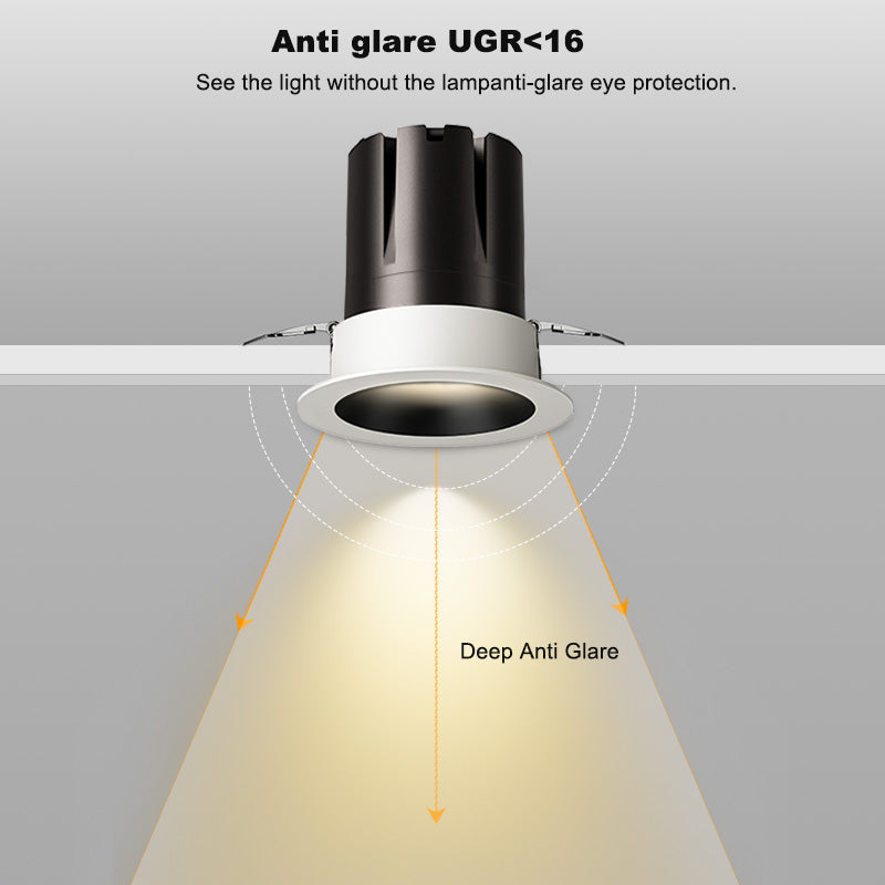 4inch 12W  Anti Glare LED Canless Recessed Pot Light with IC Rated