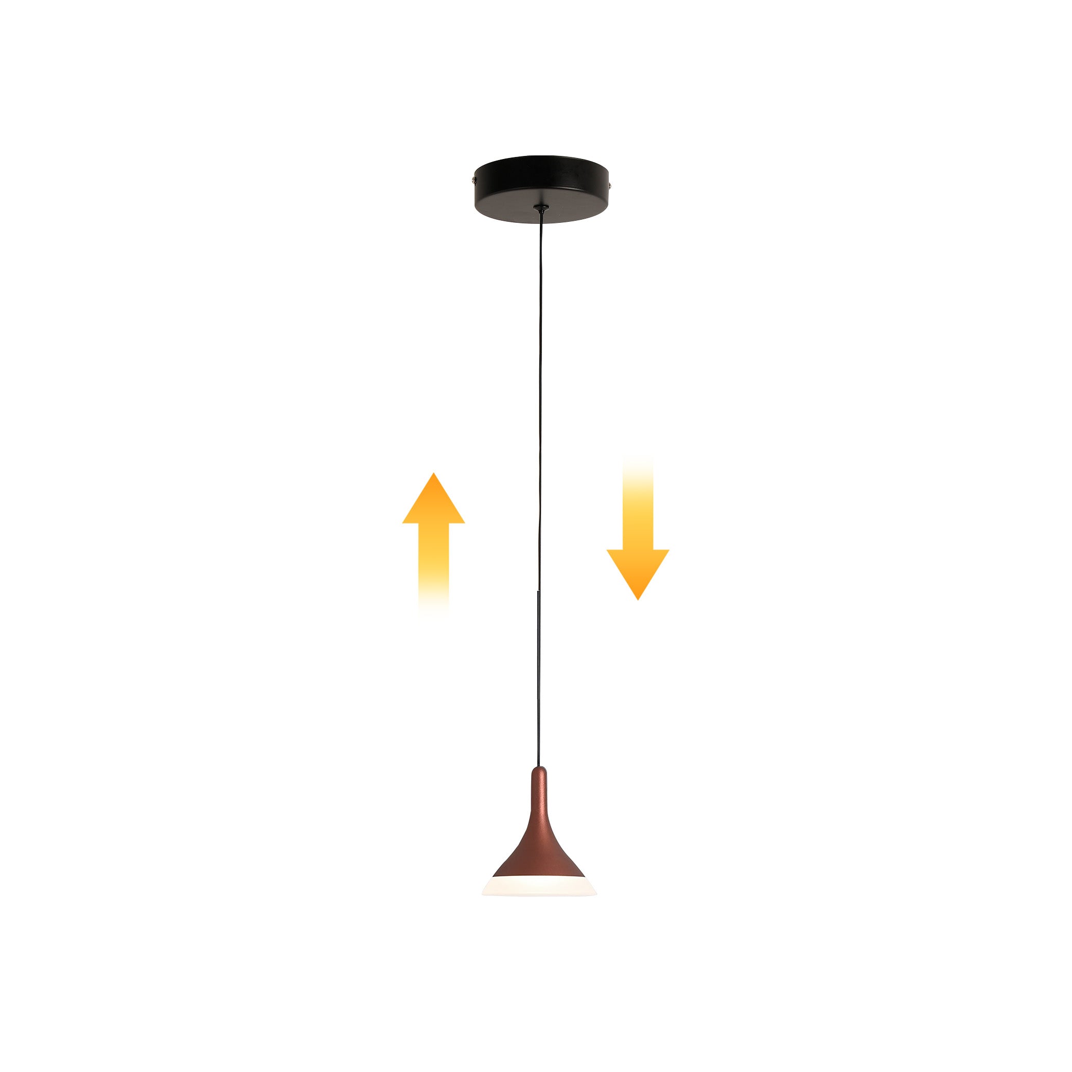 Aluminium mini modern Red pendant light