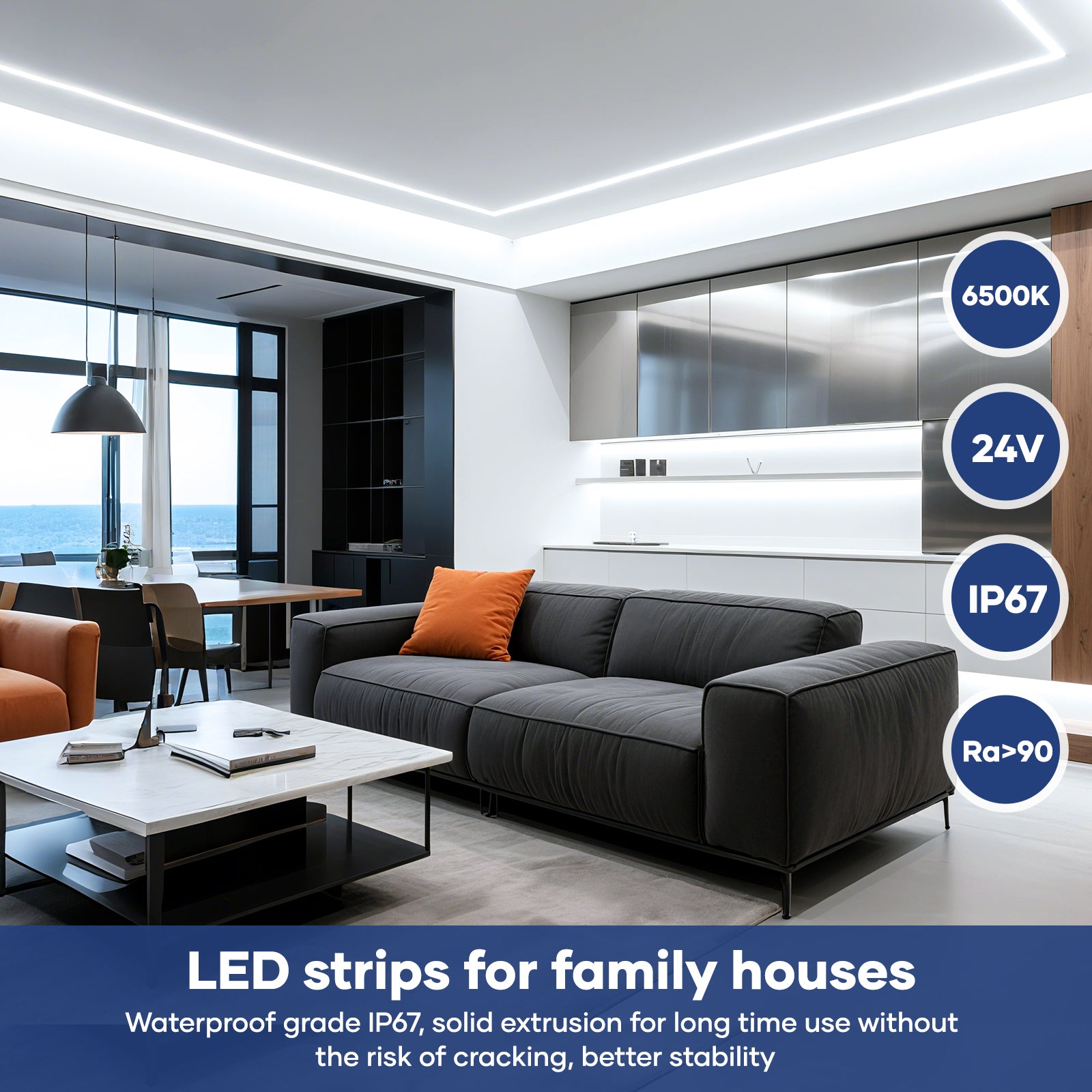 IP67 Waterproof COB strip light