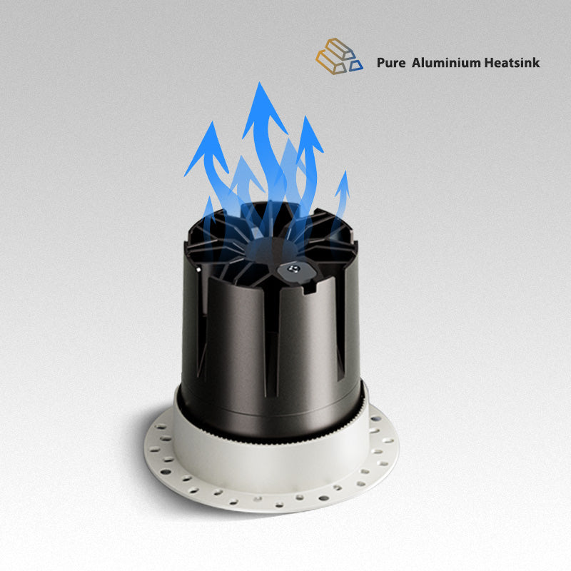 Trimless 4inch 12W Eye Protection Recessed LED Canless Pot Light with IC Rated