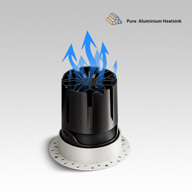 Trimless 4inch 12W Adjustable IC Rated LED Recessed Pot Light