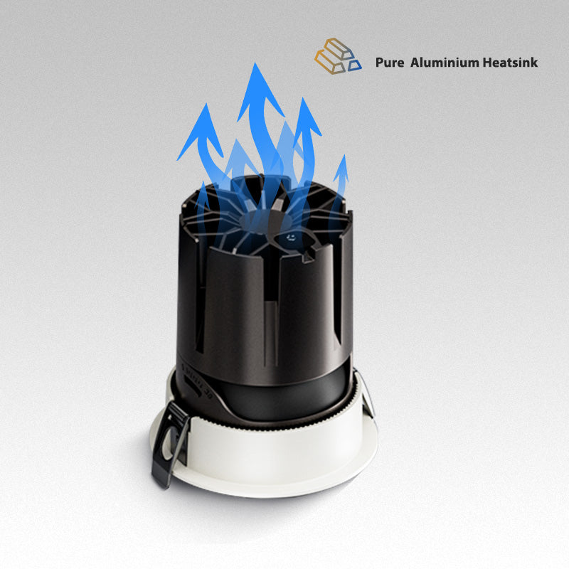 4inch Adjustable IC Rated LED Canless Recessed Pot Light 12W