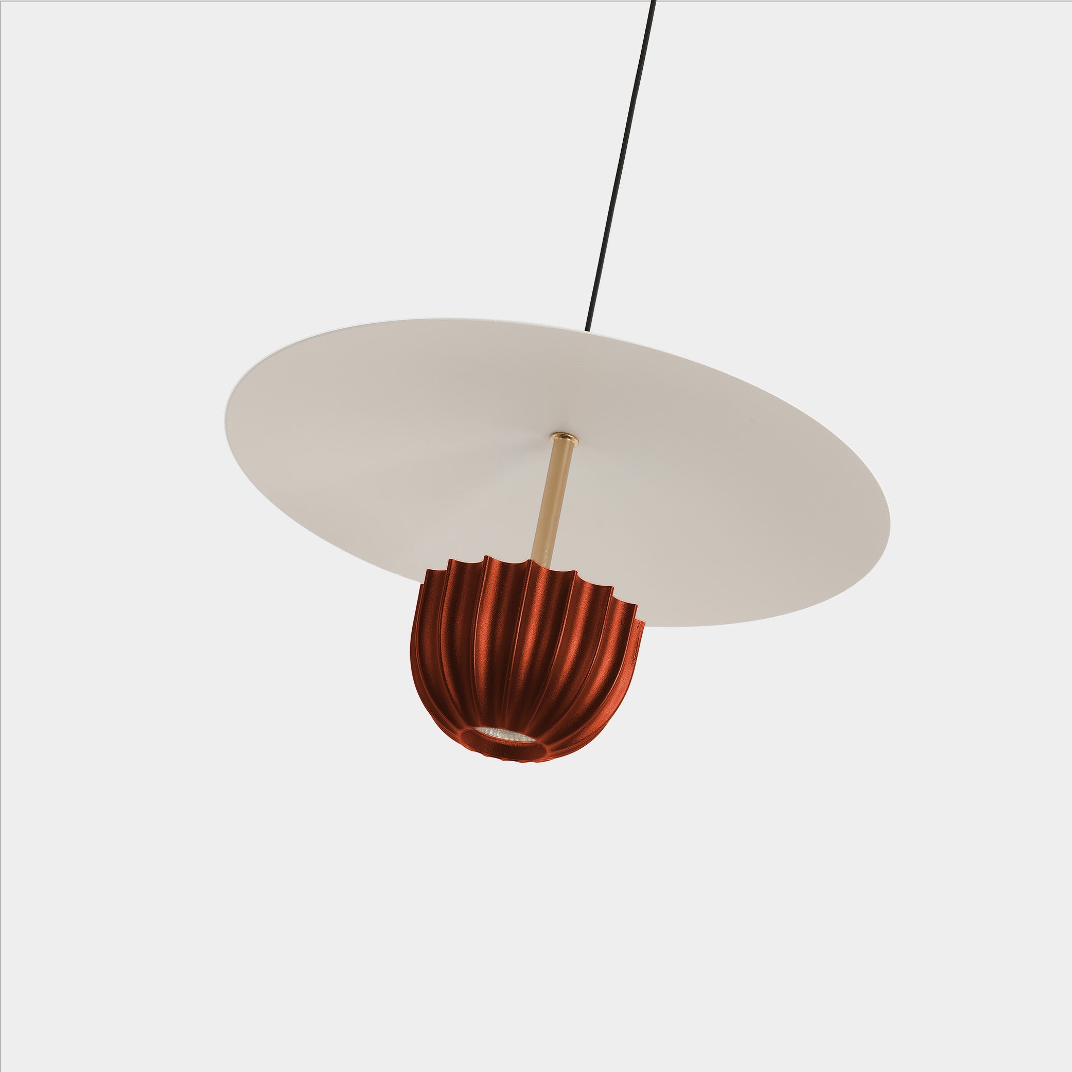 Round Red kitchen island led pendant light