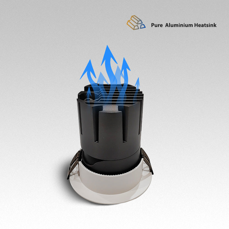 7W IP65 Waterproof Recessed Pot Light with CREE COB Chip