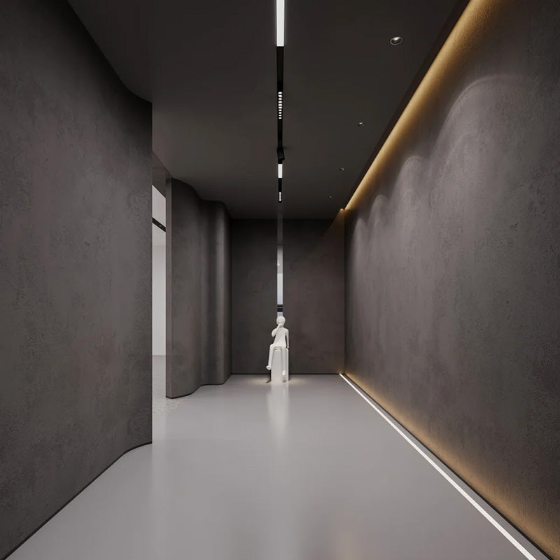 3.3ft 1000mm Length Surface Mount Suspension 48V Magnetic Track Rail