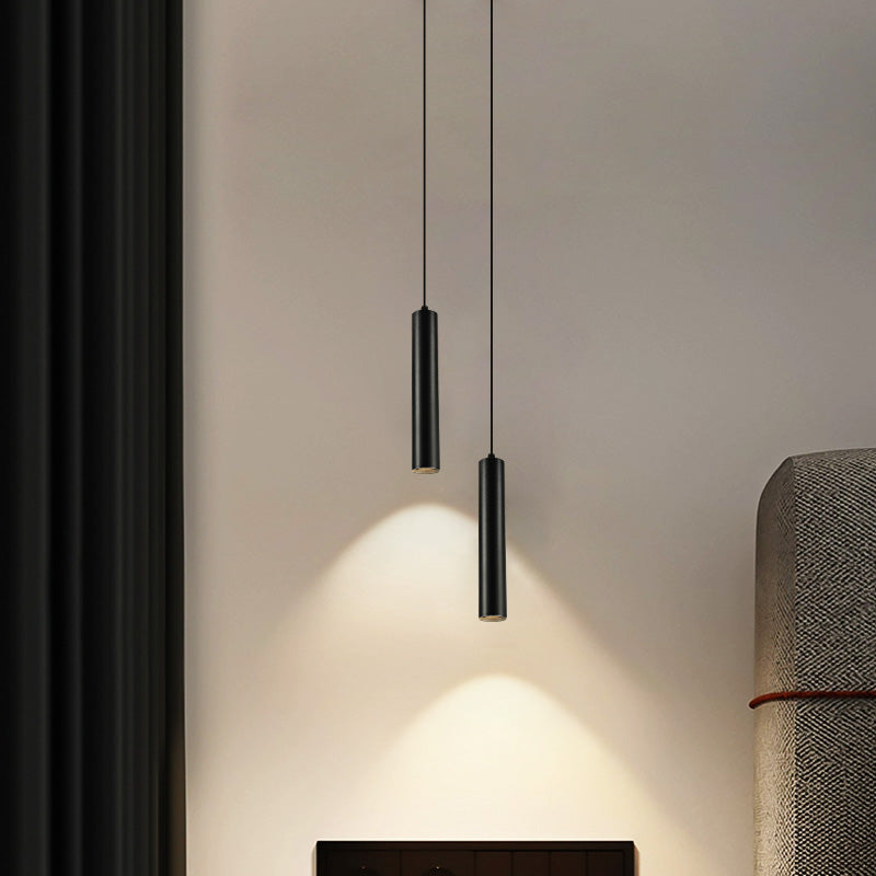 Magnetic 10W black cylindrical led pendant lights