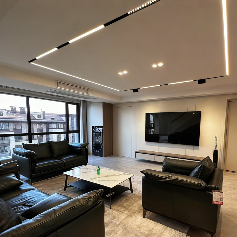 6.5ft 2000mm Length Recessed 48V Magnetic Track Rail