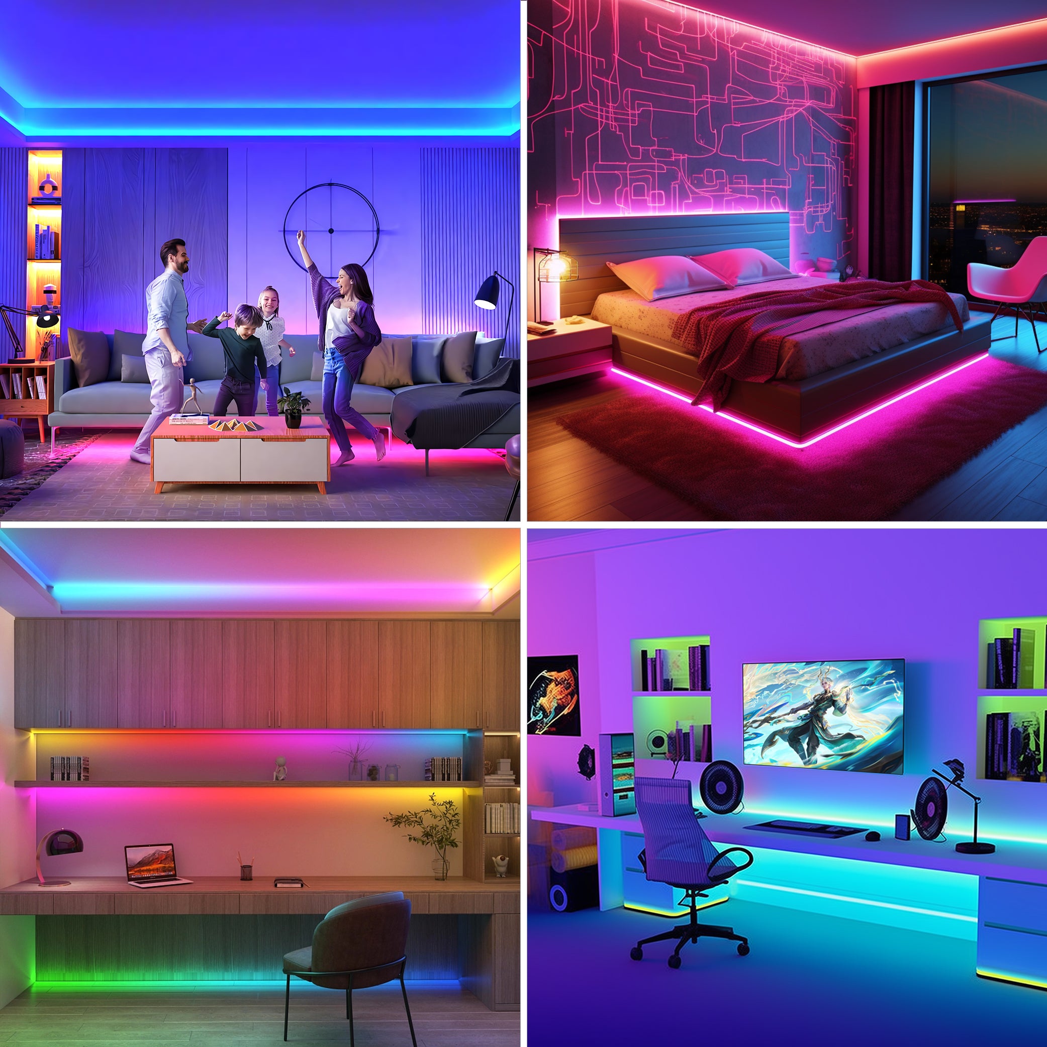 RGB Smart IC strip lights