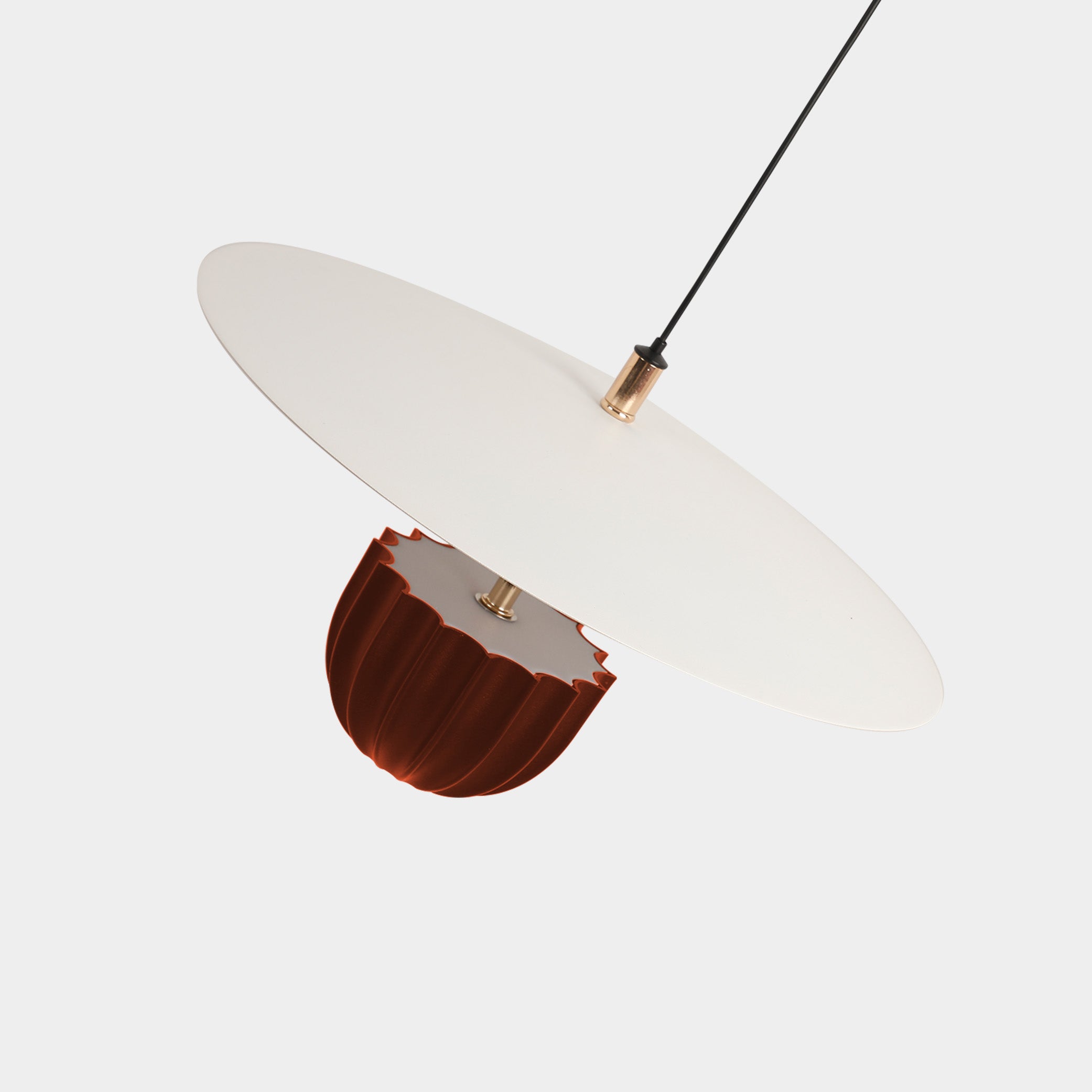 Round Red kitchen island led pendant light